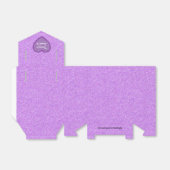 パープルグリッタースウィート16お気に入りギフトボックス フェイバーボックス (折り畳みなし)