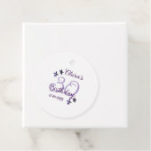 パープルグリッタースター30歳のレトロモダンビデオ フェイバータグ (インサイチュ)