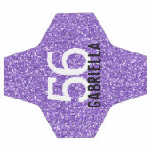 パープルグリッタースパークリーのルック番号と名前 サッカーボール (フラット)