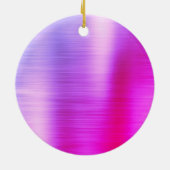 パープルグリッタースパークルアイドラッシュモノグラム名 セラミックオーナメント (裏面)