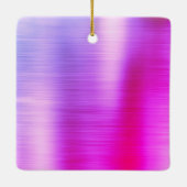 パープルグリッタースパークルアイドラッシュモノグラム名 セラミックオーナメント (裏面)