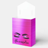 パープルグリッタースパークルアイドラッシュモノグラム名 フェイバーボックス (オープン)