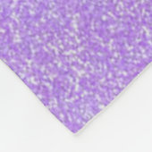 パープルグリッターダンスパーソナライズされたフリースブランケット フリースブランケット (角)