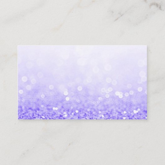 パープルグリッタートレンディーサロンありがとう 名刺 (裏面)