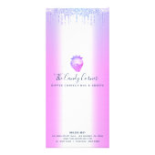 パープルグリッタードリップストロベリーデザートスイートメニュー ラックカード (裏面)