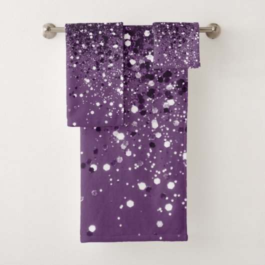 パープルグリッタードリーム#1 #shiny バスタオルセット (インサイチュ)