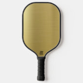 パープルグリッターハイヒール靴オン金ゴールド | ピックルボールラケット (裏面)