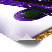 パープルグリッターハイヒール フォトプリント            (角)