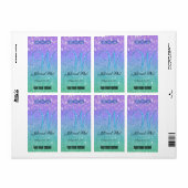 パープルグリッターパティオランタン紙吹雪グラムブルー ラベル (フルシート)