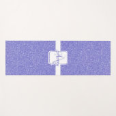 パープルグリッターパーソナライズされたヨガマット ヨガマット (正面(横))