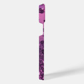 パープルグリッターヒョウ印刷 iPhoneケース (右側面)