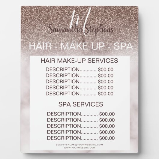 パープルグリッターマーリーヘアスパサロン価格メニュー フォトプラーク (正面)