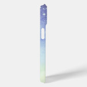 パープルグリッターモダンミニマリストモノグラム Case-Mate iPhoneケース (裏面 / 右)