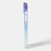 パープルグリッターモダンミニマリストモノグラム Case-Mate iPhoneケース (裏面 / 左)