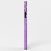 パープルグリッターモノグラムケースメイトiPhoneケース Case-Mate iPhoneケース (裏面/右)