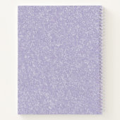パープルグリッターモノグラムノート ノートブック (裏面)