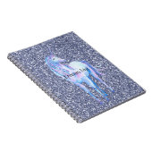 パープルグリッターユニコーン ノートブック (右側)