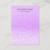 パープルグリッターライツイヤリングジュエリー表示 名刺 (正面)