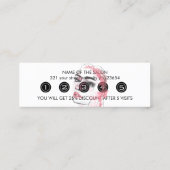 パープルグリッターラグジュアリードリップサロン ロイヤリティカード (裏面)