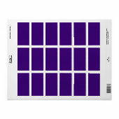 パープルグリッター差出人住所ラベルカスタマイズ-  ラベル (フルシート)