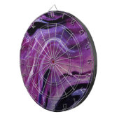 パープルグリッター抽象芸術マーリーアクリル絵を描系 ダーツボード (正面右)