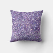 パープルグリッター紙吹雪スパークル クッション (裏面)
