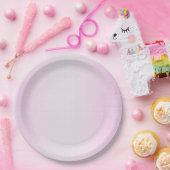 パープルグリッター紙吹雪フェイクフォイル ペーパープレート (パーティー)