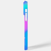 パープルグリッター虹色Glamシグネチガーリーャ Case-Mate iPhoneケース (裏面 / 左)