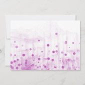 パープルグリッター　あなたは私の結婚式の伴娘になってくれる？ 招待状 (裏面)