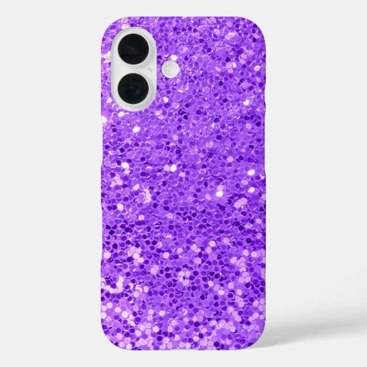 パープルグリッター きらきら光る Case-Mate iPhoneケース (裏面)