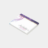 パープルグリッター – ガール美しいサロン ポストイット (アングル)