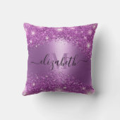 パープルグリッター クッション (裏面)