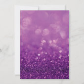 パープルグリッター スイート16 ユーフォリア ご招待 招待状 (裏面)