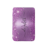 パープルグリッター バスマット (正面縦)
