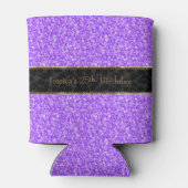 パープルグリッター&ブラック金ゴールドアクセント 缶クーラー (裏面)