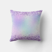 パープルグリッター ペイル イリデセント キンセアニエラ クッション (裏面)