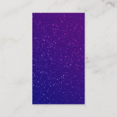 パープルグリッター |モノグラム 名刺 (裏面)