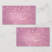 パープルグリッター《写真》ぼけ味イベントプランナー名刺 名刺 (正面/裏面)