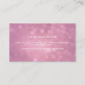 パープルグリッター《写真》ぼけ味イベントプランナー名刺 名刺 (裏面)