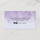 パープルグリッター 名刺 (裏面)