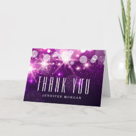 パープルグリッター sparkles サンクス サンキューカード