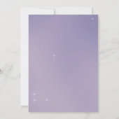 パープルグリッターSweet sixteen誕生日招待状 招待状 (裏面)