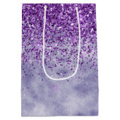 パープルグリッツグリッター ミディアムペーパーバッグ (裏面)