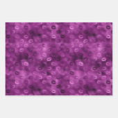 パープルグリッツゼブラプリント ラッピングペーパーシート (正面3)