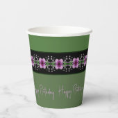 パープルグリーンとマウーブ 紙コップ (裏面)