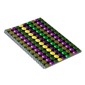 パープルグリーンイエローマルディグラビーズ ノートブック (右側)