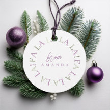 パープルグリーンクリスマスFa La La ID1009