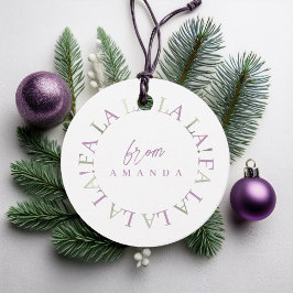 パープルグリーンクリスマスFa La La ID1009 フェイバータグ