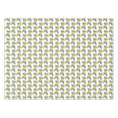 パープルグリーンクレヨンアートサプライ先生アーティスト テーブルクロス (正面(横))