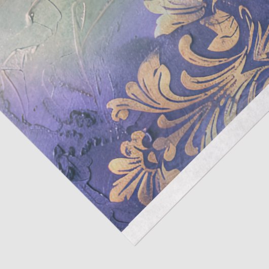 パープルグリーンシャビシャビシックなタタタトゥーフローラ&デマスク 薄葉紙 (詳細)